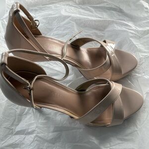 Kelly and Katie Pink-Beige Strappy Heels